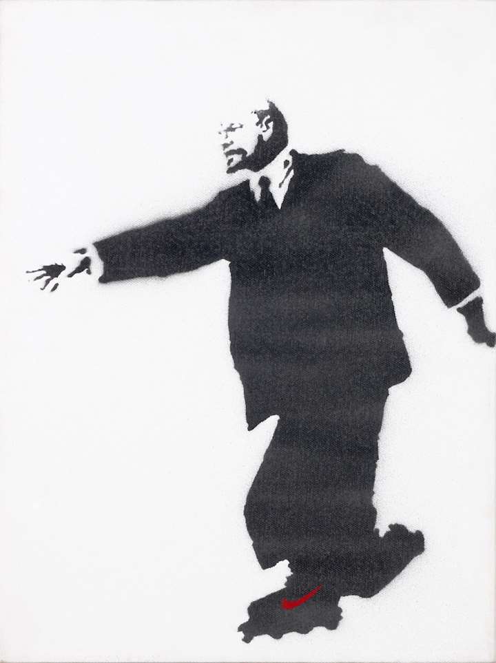 Lenin on Rollerblades